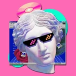 vaporwave wallpapers android application logo